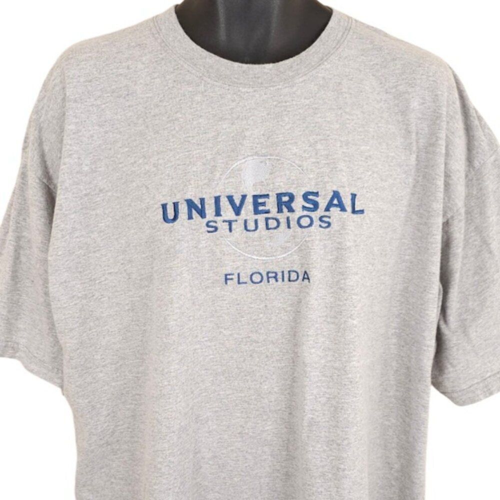 Vintage Universal Studios Florida T Shirt Mens Size 2XL Gray Y2K Souvenir